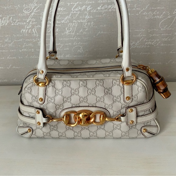 Gucci monogram horsebit wave medium shoulder bag - Picture 15 of 16